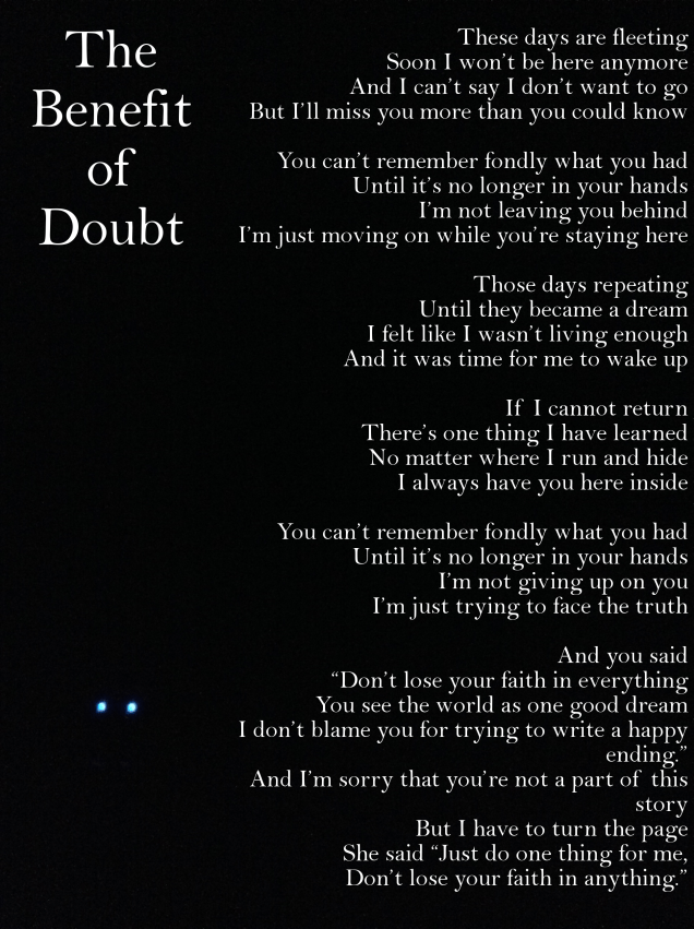 The Benefit of Doubt